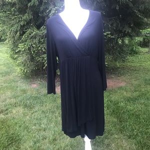 Long sleeve black dress